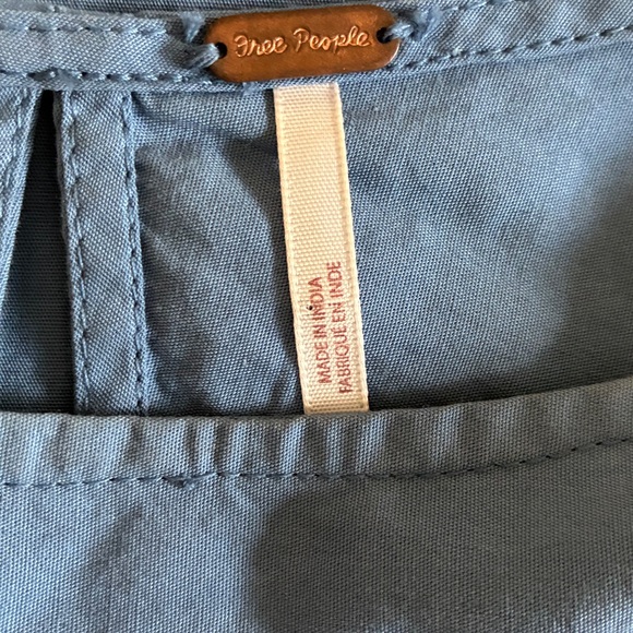 Free People, Vintage Mini Obsessions Medium Blue Mini Dress - Picture 5 of 6